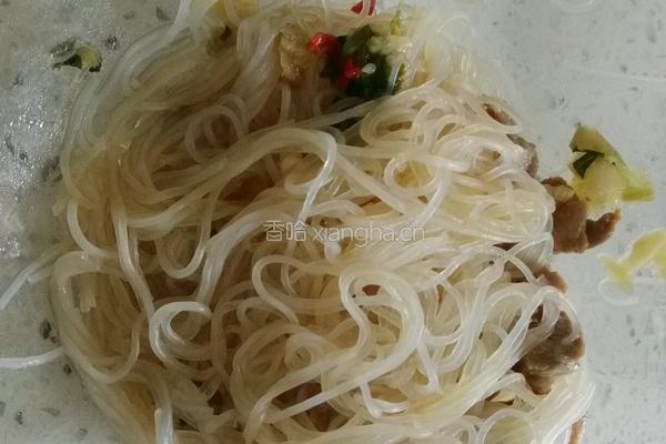 菠菜肉丝粉儿的做法图解2