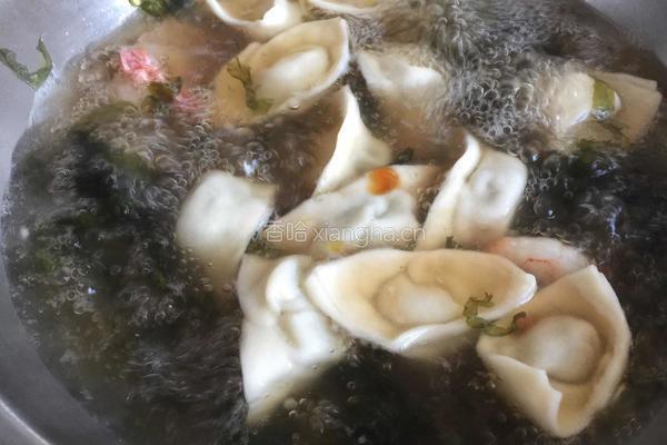 紫菜蛋丝虾仁馄饨的做法图解6