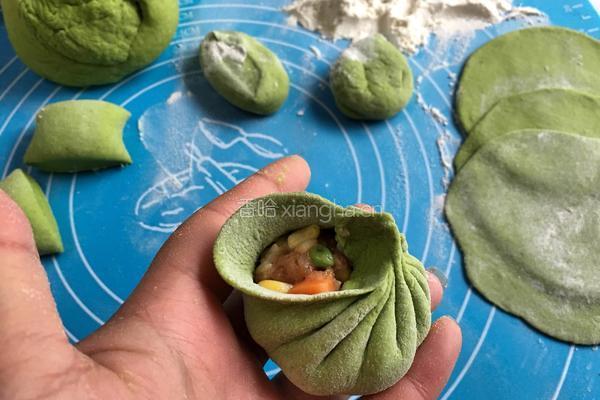 菠菜什锦肉包的做法图解8