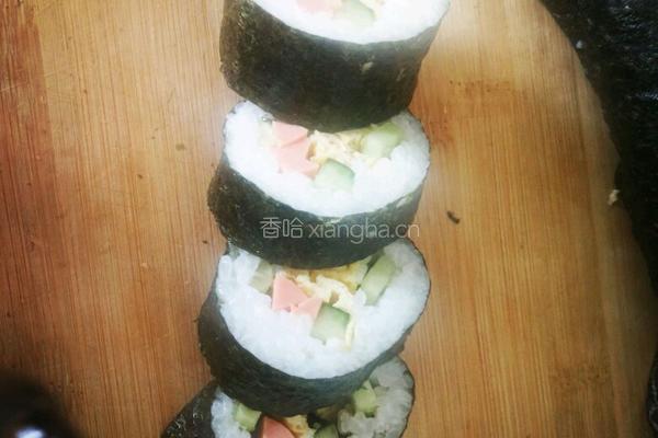 紫菜包饭日名寿司的做法图解8