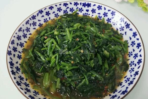 小酱炒菠菜的做法图解10