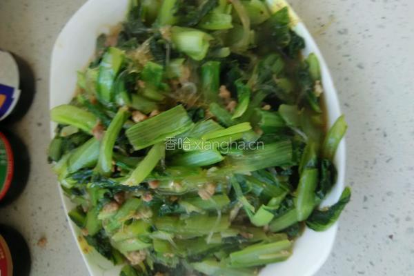 肉末粉丝小白莱