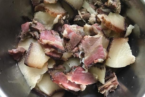 莴笋炒腊肉的做法图解6