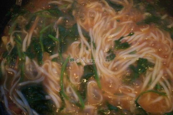 番茄青菜羊肉面的做法图解5