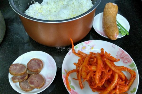 山芥梗炒饭的做法图解1