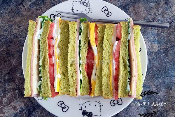 菠菜吐司三明治的做法图解6