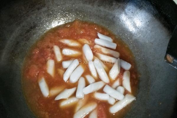 茄汁年糕的做法图解7