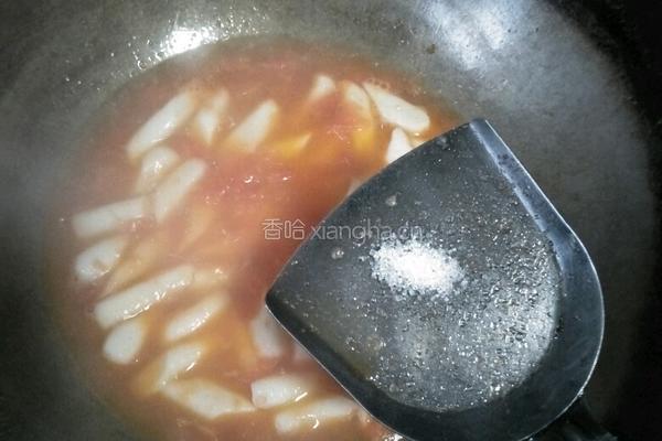 茄汁年糕的做法图解8