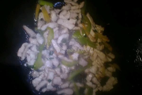 蒜苔炒脊肉的做法图解3