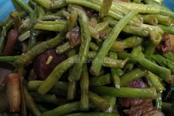 长豆角烧肉的做法图解5