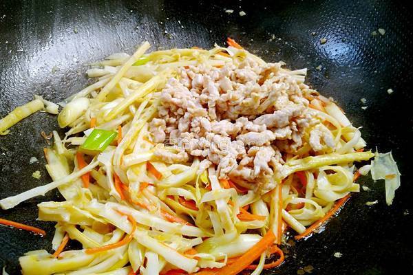 笋丝炒肉的做法图解11