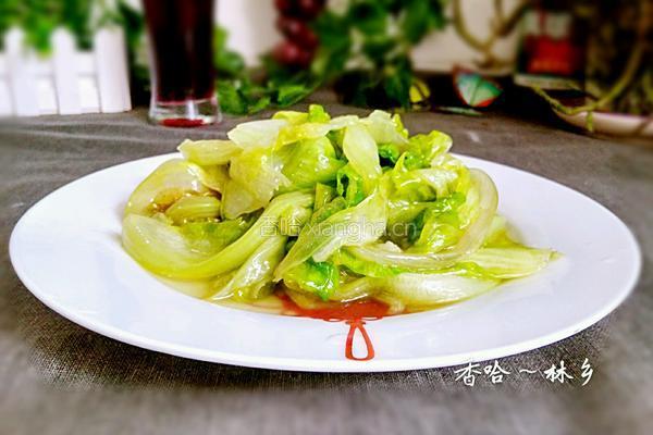醋溜生菜的做法图解10