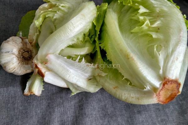 醋溜生菜的做法图解1