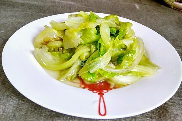 醋溜生菜的做法图解9