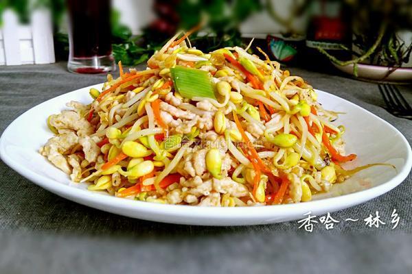 黄豆芽炒肉丝的做法图解12