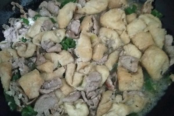 油豆腐炒肉的做法图解6