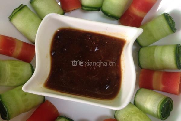彩蔬沾酱的做法图解5