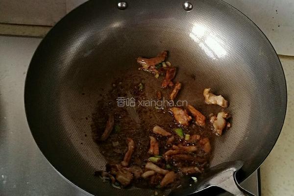 蒜苔炒肉的做法图解4