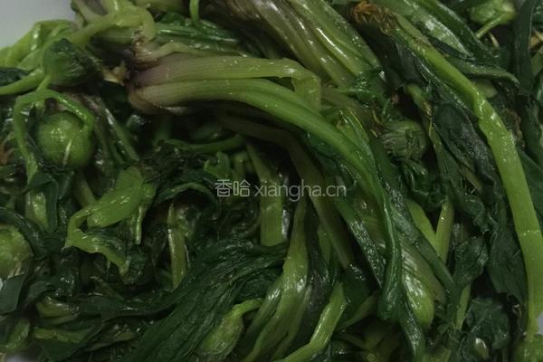 凉拌蒲公英的做法图解3