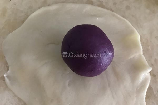 紫薯蛋黄酥的做法图解8