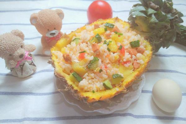 菠萝炒饭的做法图解6
