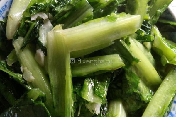 素炒油麦菜的做法图解5