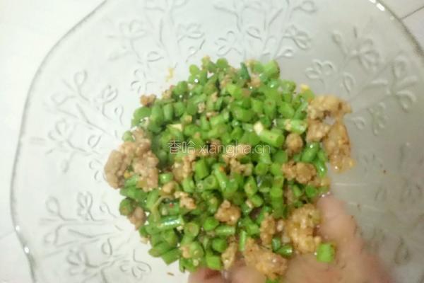 豆角肉末小包子的做法图解8