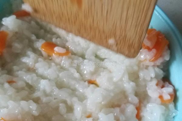胡萝卜糯米团子的做法图解3