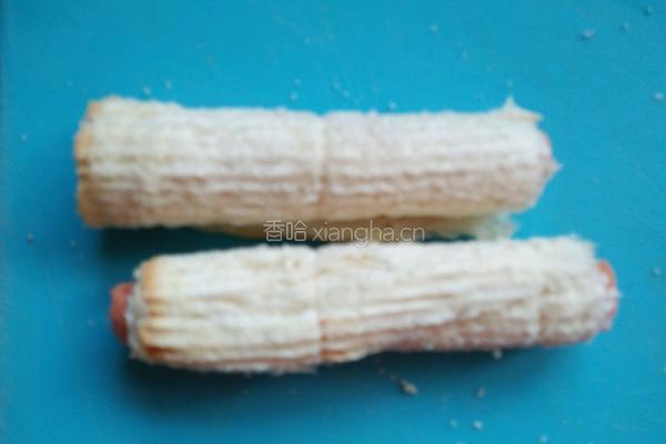 火腿鸡蛋卷的做法图解4