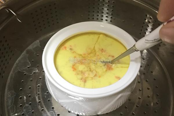 胡萝卜山药蒸蛋的做法图解11