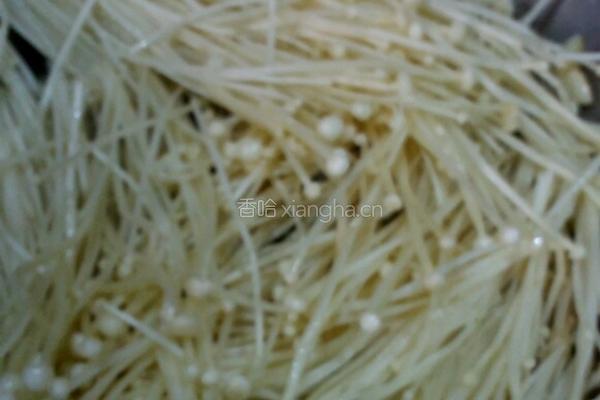 蒜炒金针菇的做法图解4