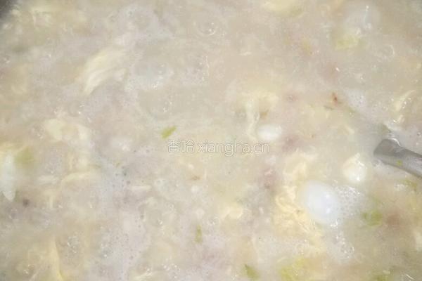 花生滕蒿瘦肉疙瘩汤的做法图解12