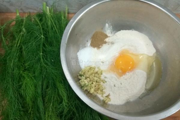 五香茴香菜丸的做法图解1