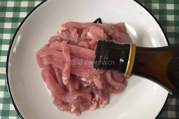 韭苔炒肉丝的做法图解4