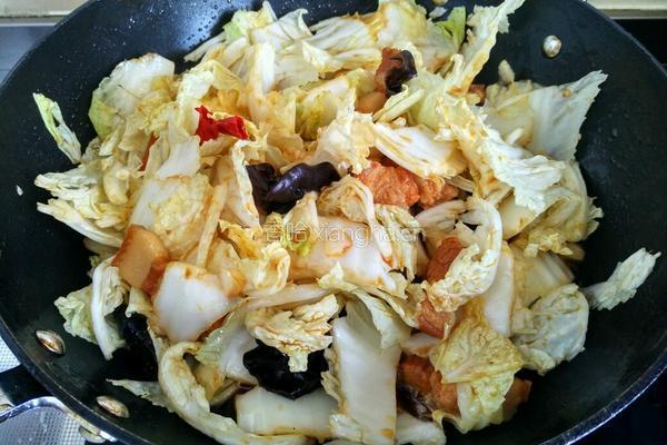 大白菜烧肉的做法图解11