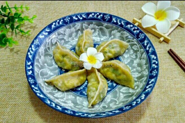 韭菜海米鸡蛋蒸饺