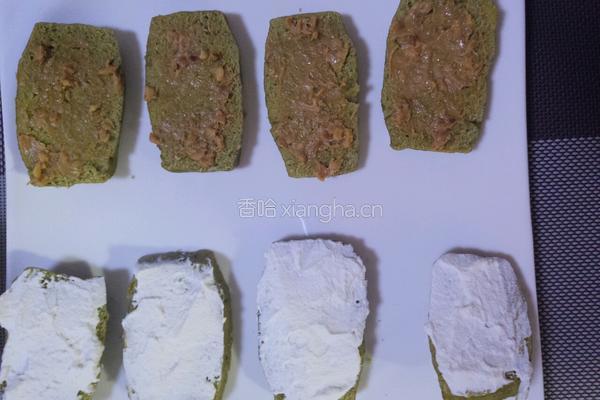 中式抹茶馒头片的做法图解2