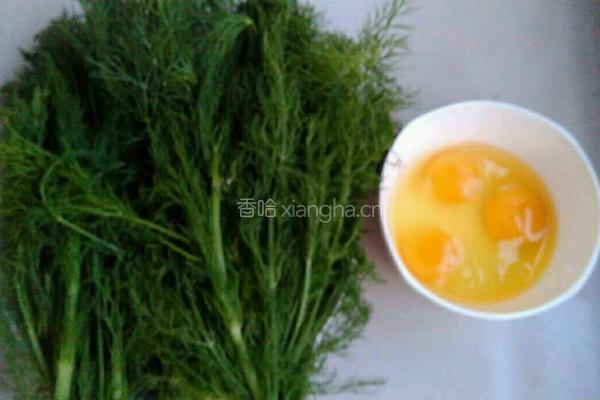 茴香鸡蛋饺子馅的做法图解1