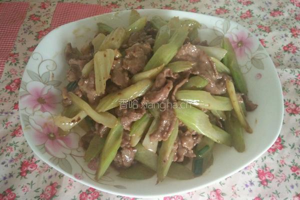 西芹炒牛肉的做法图解10