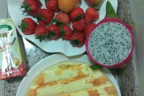 水果酸奶蛋糕的做法图解2