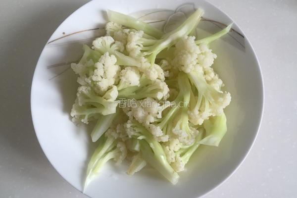 干煸有机菜花的做法图解3
