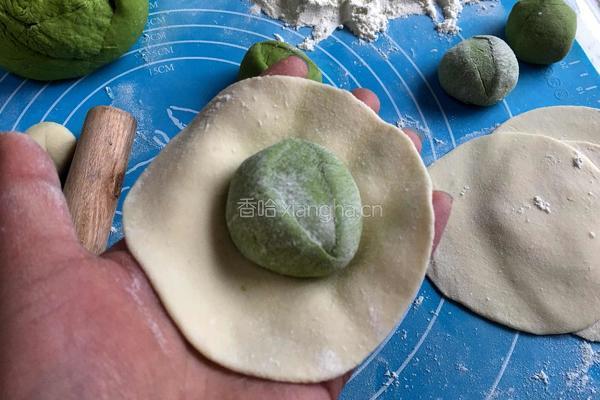 菠菜开花馒头的做法图解10
