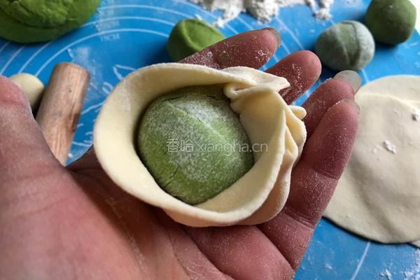 菠菜开花馒头的做法图解11