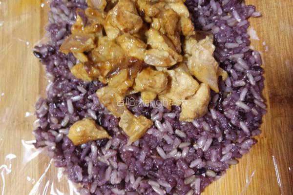 芝士流浆鸡肉饭团的做法图解6