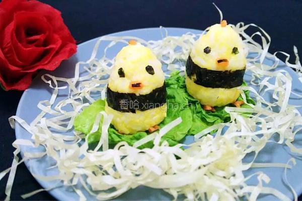 小鸡饭团的做法图解8