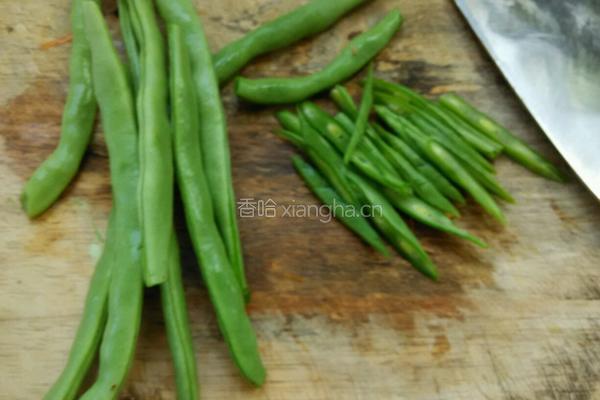 素炒豆角的做法图解4