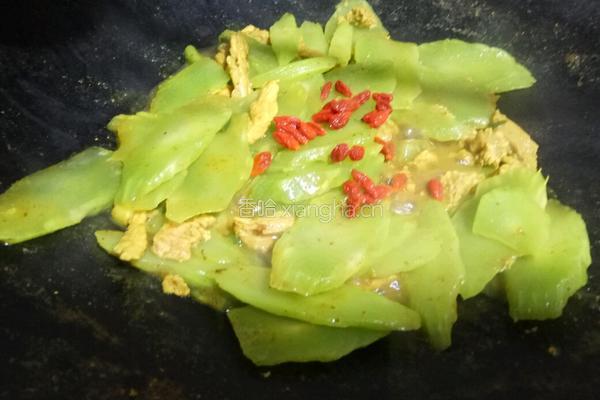 咖喱莴笋炒肉片的做法图解7