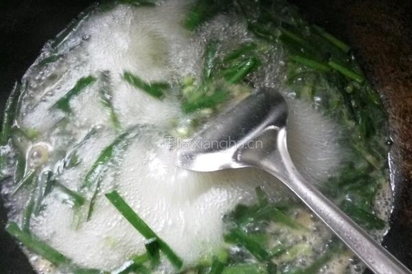 韭菜蛋汤的做法图解5