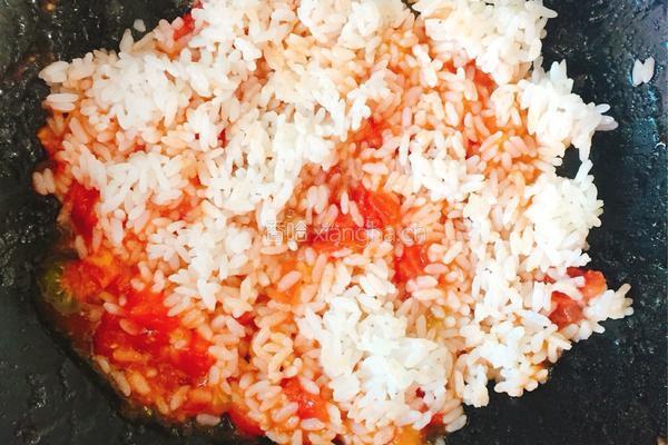夕阳炒饭的做法图解10