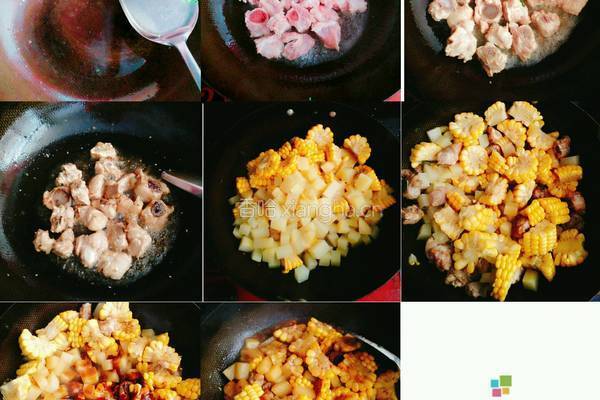 土豆玉米排骨的做法图解4